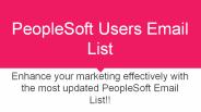 PeopleSoft Users Email List