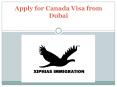 Apply for Canada Visa from Dubai PowerPoint PPT Presentation
