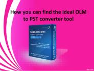 OLM Files to PST Converter Tool