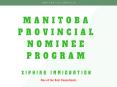 Manitoba Provincial Nominee Program PowerPoint PPT Presentation