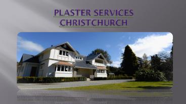Plaster Services Christchurch