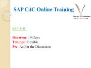 SAP C4C PPT | SAP C4C Training Material (1)