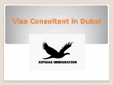 Visa Consultant in Dubai