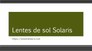 Lentes de Sol Solaris