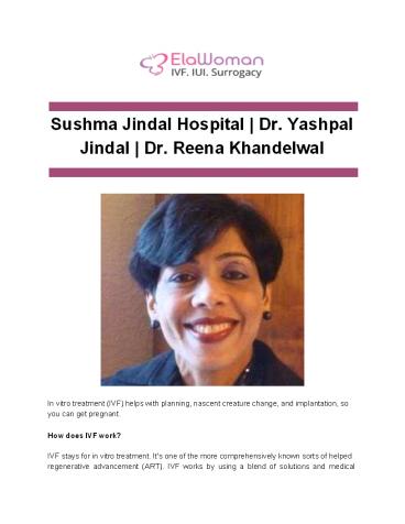 Sushma Jindal Hospital _ Dr. Yashpal Jindal _ Dr. Reena Khandelwal
