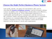 Choose the Right Perfect Business Phone System (1)
