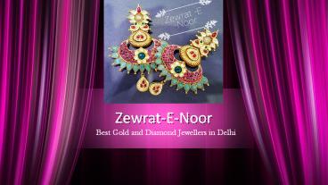 Best Gold and diamond jewellers in delhi