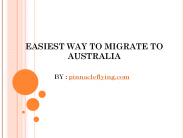 What's the easiest way to migrate to Australia?