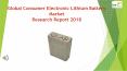 Global Consumer Electronic Lithium Battery Market Research Report 2018 PowerPoint PPT Presentation