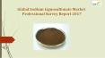 Global Sodium Lignosulfonate Market Professional Survey Report 2017 PowerPoint PPT Presentation