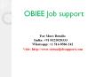 OBIEE Job Support OBIEE online job support for USA students PowerPoint PPT Presentation