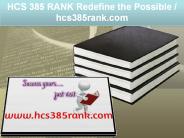 HCS 385 RANK Redefine the Possible / hcs385rank.com