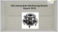 USA Automobile Hub Bearing Market Report 2018