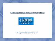 Know About Sewer Jetting Services