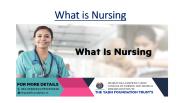 What is Nursing