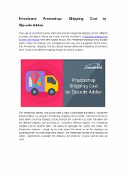 Knowband Prestashop shipping cost by zipcode addon