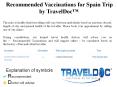 Recommended Vaccinations for Spain Trip by TravelDoc™  PowerPoint PPT Presentation