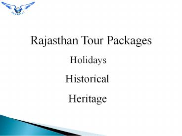 Rajasthan Tour Packages - Amazing Forts in Rajasthan by ShubhTTC