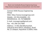 Resin Line Cambodia Rosava Engineering Group