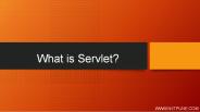 SERVLET in JAVA