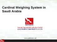 Cardinal weighing system in saudi arabia