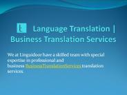 Language Translation | Business Translation Services