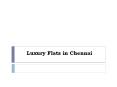 Luxury Apartments in Chennai