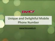 Unique and Delightful Mobile Phone Number