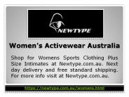 Women's Activewear Australia