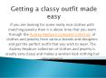 Getting a classy outfit made easy PowerPoint PPT Presentation