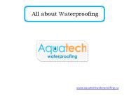 All about Waterproofing