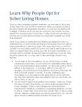 Learn Why People Opt for Sober Living Homes PowerPoint PPT Presentation