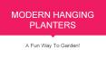 10 Best Modern Hanging Planters PowerPoint PPT Presentation