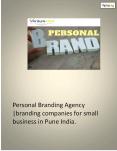 Personal Branding Agency | Marketing and branding companies PowerPoint PPT Presentation