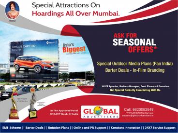 Outdoor Advertising Agencies in Mumbai - Global Advertisers