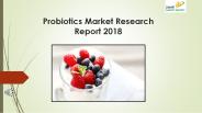 Global Probiotics Market Research Report 2018