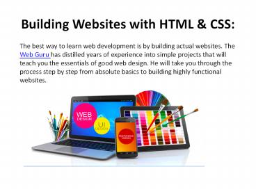 Building Your Websites with HTML and CSS presentation | free to download