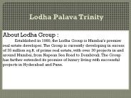 Lodha Palava Trinity