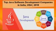 Top Java Development Companies in India, USA | 2018
