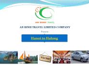 Hanoi to halong tours