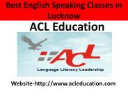 Best English Speaking Classes in  Lucknow- ACL Education