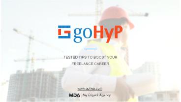 Tested Tips To Boost Your Freelance Career