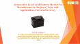 Automotive Lead-acid Battery Market by Manufacturers, Regions, Type and Application, Forecast to 2023 PowerPoint PPT Presentation