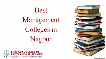 Best management colleges in nagpur