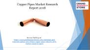 Copper Pipes Market Research Report 2018
