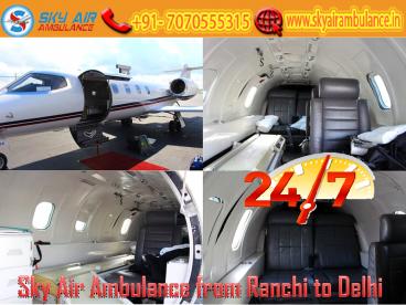 Obtain Air Ambulance Service with MD Doctor from Ranchi by Sky Air Ambulance