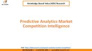 Predictive Analytics Market Competition Intelligence