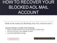 How to Recover AOL Mail Blocked Account