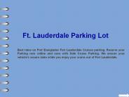 Fort Lauderdale Cruise Port Parking Rates