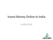Invest Money Online in India